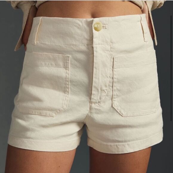Anthropologie Pants - Anthropologie Maeve The Colette Short Ivory 31